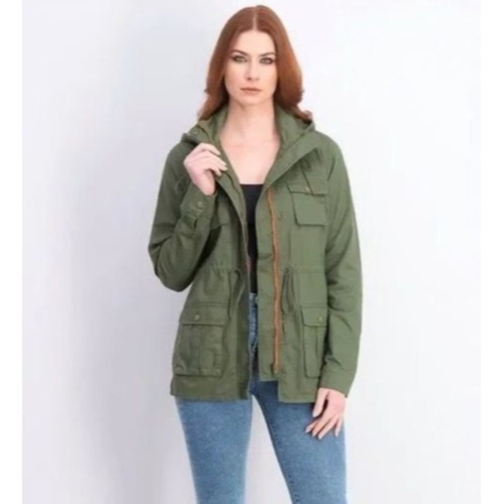 41 Hawthorn Chaplin Essential Hooded Anorak Cargo Jacket M